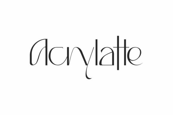Acrylatte: The Luxurious Display Typeface for Modern Campaigns