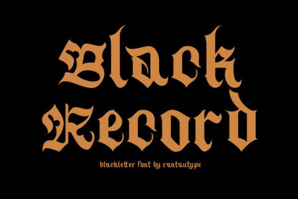 Blackrecord Typeface: Medieval Charm for Handmade Creations
