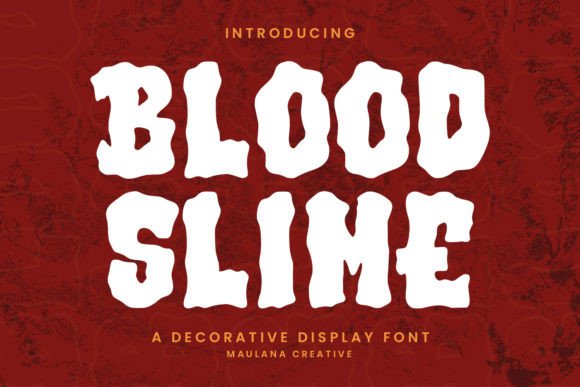 Blood Slime: The Ultimate Horror Display Font for Branding