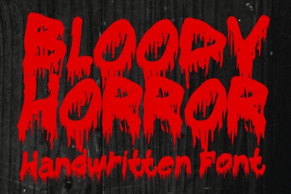 Bloody Horror: The Spooky Handwritten Typeface for Makers