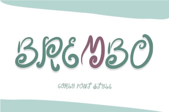 Brembo: The Curly Display Font for Elegant Craft Projects