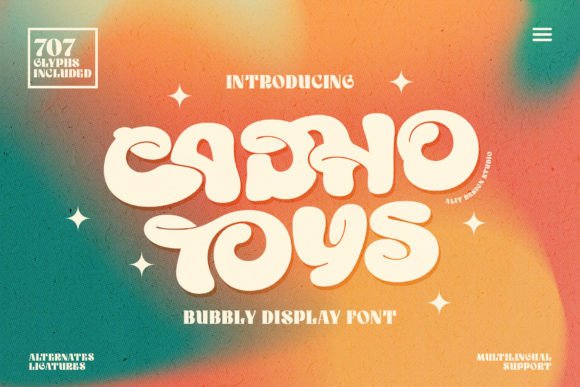 Cadho Toys: The Playful Display Font for Whimsical Editorial Design