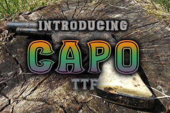 Capo: The Flashy Display Font for Handmade Product Labels