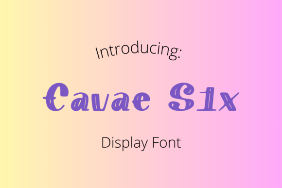 Cavae Six: A Vintage Display Font for Nostalgic Branding