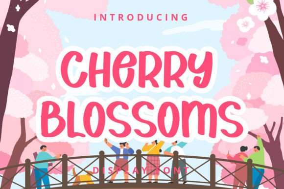 Cherry Blossoms: A Modern Display Font for Creative Projects