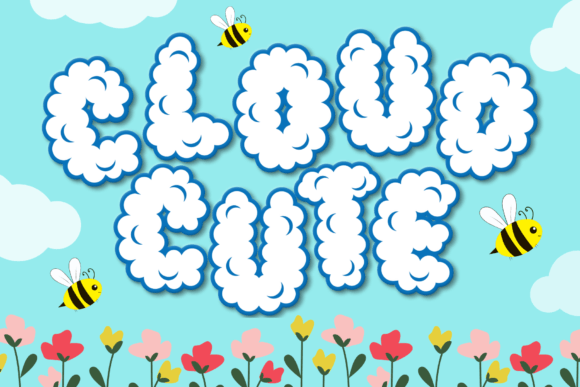 Cute Cloud: A Fun Display Typeface for Festive Campaigns