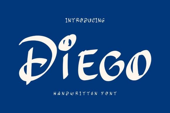 Diego: A Quirky Display Font for Handmade Shop Branding