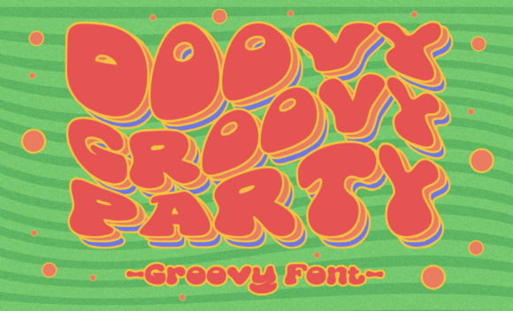 Doovy Groovy Party: A Retro Display Font for Editorial Design