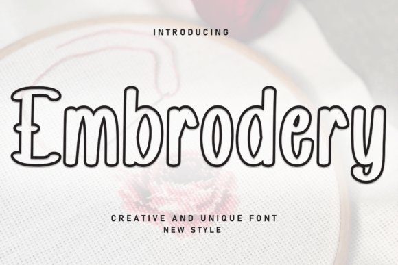 Embrodery: The Perfect Display Font for Handmade Creators