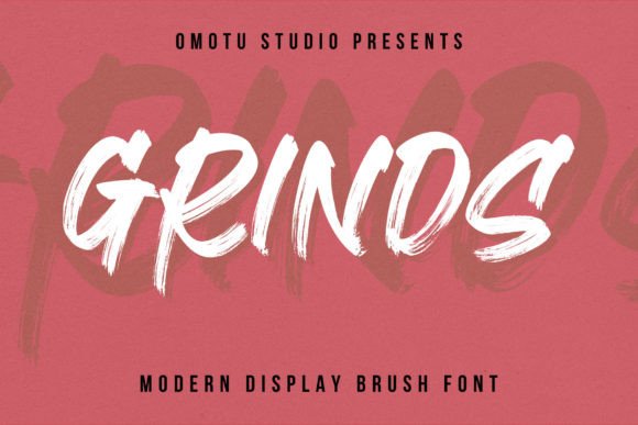 Grinds: The Handwritten Display Brush Font for Bold Branding