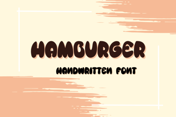 Hambergers: A Handwritten Display Font for Authentic Branding