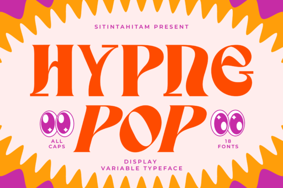 Hypne Pop: The Retro Display Font for Handmade Brands