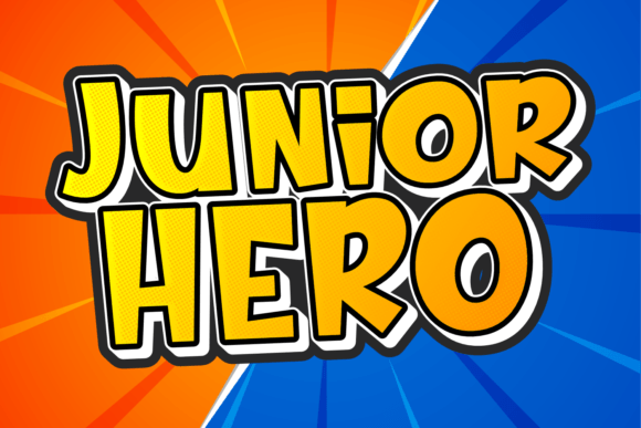 Junior Hero: A Playful Display Font for Bold Branding