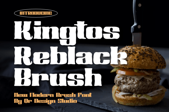 Kingtos Reblack Brush: A Bold Display Typeface for Modern Editorial Design