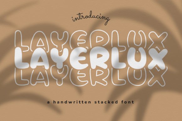 Layerlux: The Stacked Display Font for Stunning Handmade Creations