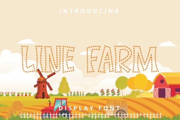 Line Farm: A Joyful Display Typeface for Editorial Design