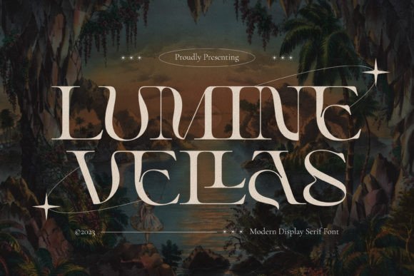 Lumine Vellas: A Premium Display Typeface for Creative Makers