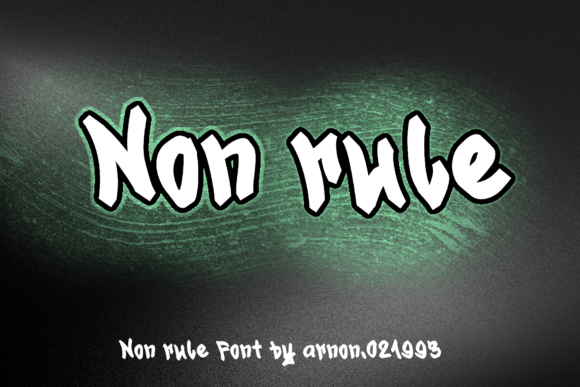 Non Rule: A Modern Display Font for Bold Brand Identity