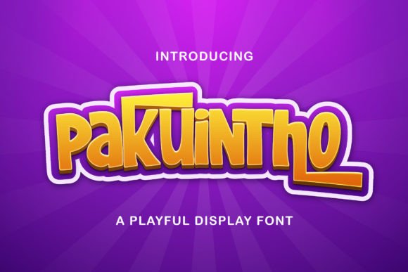 Pakuintho: The Fun Display Font for Playful Campaigns
