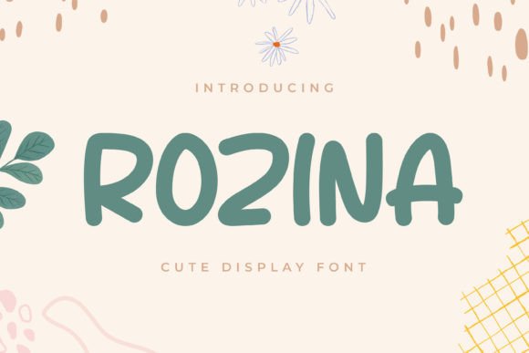 Rozina: A Playful Display Font for Authentic Editorial Design