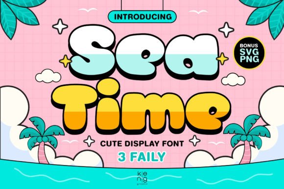 Sea Time: The Cute Display Font for Handmade Creators