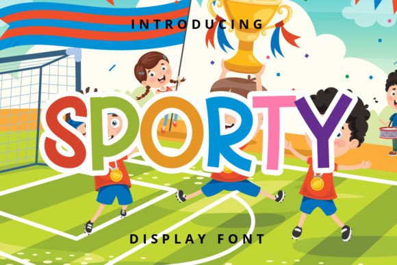 Sporty: The Cute Display Font for Vibrant Brand Identity