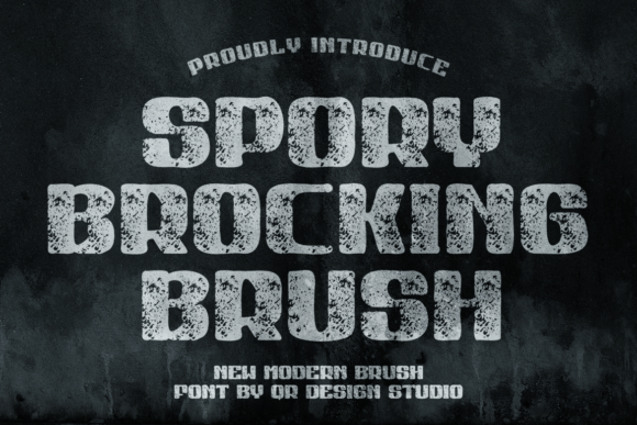 Spory Brocking Brush Font for Bold Brand Identity