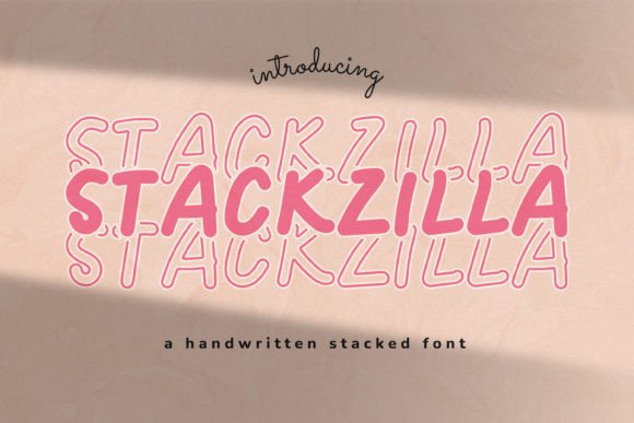 Stackzilla: The Perfect Display Font for Handmade Creations