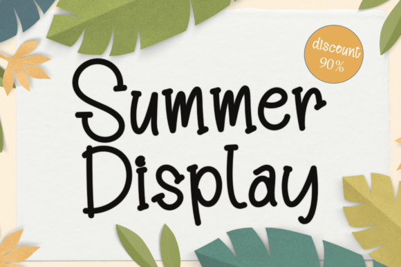 Summer Display: The Perfect Font for Your Creative Projects