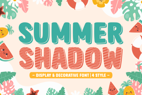Summer Shadow: The Perfect Display Font for Playful Branding