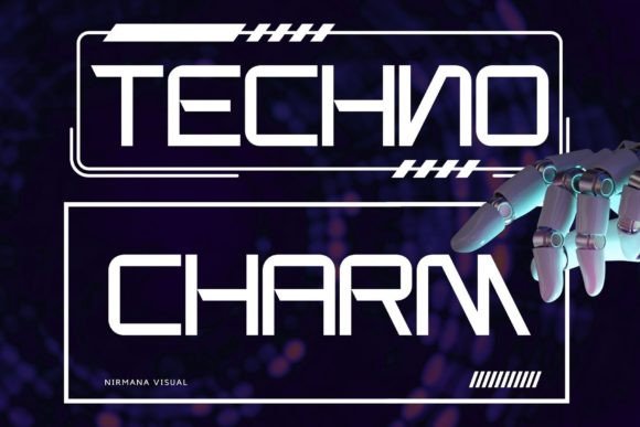 Techno Charm: The Futuristic Display Font for High-Impact Campaigns