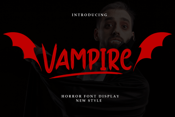 Vampires: A Haunting Display Typeface for Dark Digital Brands