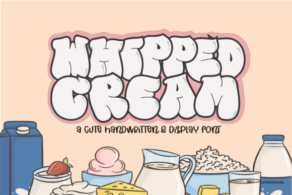 Whipped Cream: A Playful Display Font for Bold Branding