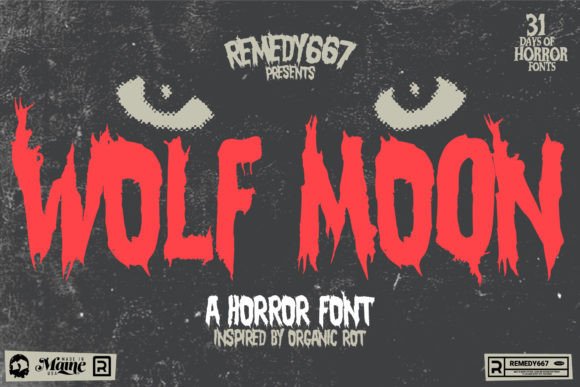 Wolf Moon Typeface for Gritty Editorial Design Projects